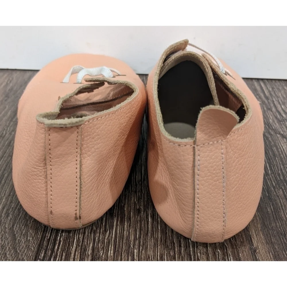 Monkey Feet Peach Colored Flats Size 6-7 Years